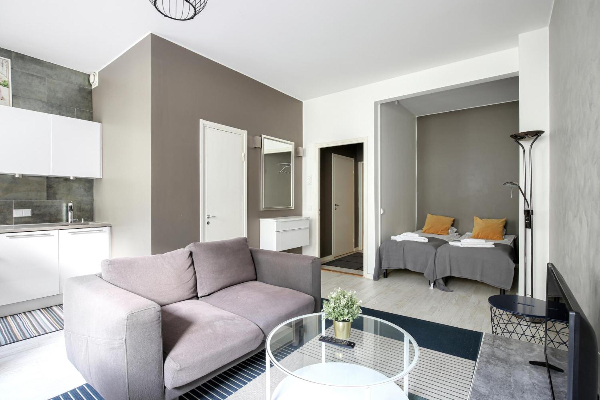 Kotimaailma Apartments Kamppi - Studio For 2 Helsingfors Exteriör bild
